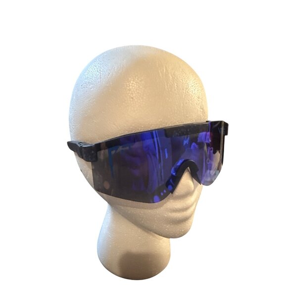 Pit Viper Polarized Sunglasses Blue Lens With Box - Picture 1 of 7